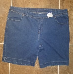 Women's Terra & Sky Blue Jean Shorts Size 2X
